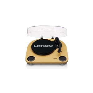 Lenco LS-40WD, Bæltedrevet pladespiller, Semi-automatisk, Træ, Metal, Plast, Træ, Plast, 33,45 rpm