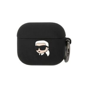 Karl Lagerfeld KLA3RUNIKK AirPods 3 cover sort/sort Silikone Karl Head 3D