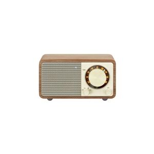 Sangean Electronics Bordradio Sangean WR-7 Genuine Mini FM genopladelig Valnød