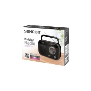 Sencor SRD 210 - Privat radio - 1 Watt - sort