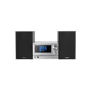 Kenwood M-7000S, Home audio mini system, Sølv, 1 diske, 30 W, 2-vejs, 6 ohm (O)