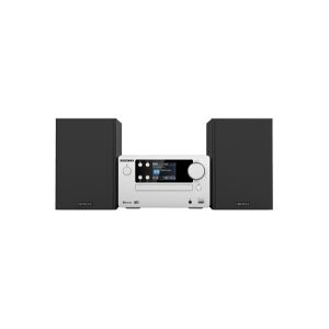 Kenwood Electronics M-725DAB-S, Home audio micro system, Sort, Sølv, 50 W, 2-vejs, 75 dB, 10%