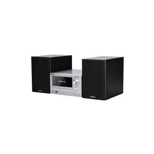 Kenwood M-7000S, Home audio mini system, Sølv, 1 diske, 30 W, 2-vejs, 6 ohm (O)