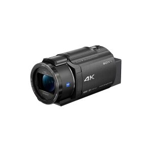 Sony Handycam FDR-AX43A - Videokamera - 4K / 30 fps - 8.57 MP - 20x optisk zoom - Carl Zeiss - flashkort - Wi-Fi, NFC - sort