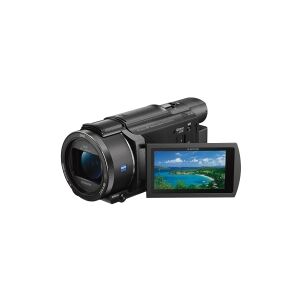 Sony Handycam FDR-AX53 - Videokamera - 4K / 30 fps - 16.6 MP - 20x optisk zoom - Carl Zeiss - flashkort - Wireless LAN, NFC - sort