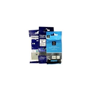 Usorteret SX Compatible Dymo DYS0718060 Tapes. Black 12mm x 5/5m