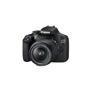 Canon EOS 2000D - Digitalkamera - SLR - 24.1 MP - APS-C - 1080p / 30 fps - 3x optisk zoom EF-S 18-55 mm IS  - Wi-Fi, NFC