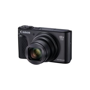 Canon PowerShot SX740 HS - Digitalkamera - kompakt - 20.3 MP - 4K / 30 fps - 40x optisk zoom - Wireless LAN, Bluetooth - sort