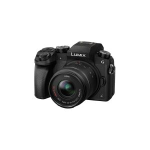 Panasonic Lumix G DMC-G70KA - Digitalkamera - spejlløst - 16.0 MP - Four Thirds - 4K / 25 fps - 3x optisk zoom 14-42 mm objektiv - Wi-Fi - sort