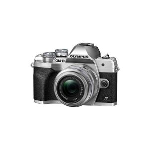 Fotoaparatas Olympus OM-D E-M10 Mark IV + ED 14-42mm EZ PANCAKE + ED 40-150mm F4-5.6 R (Silver)