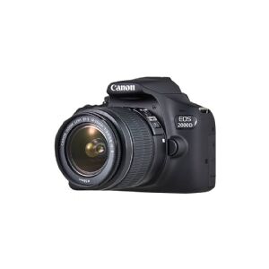 Canon EOS 2000D - Digitalkamera - SLR - 24.1 MP - APS-C - 1080p / 30 fps - 3x optisk zoom EF-S 18-55 mm III og EF 75-300 mm III objektiver - Wi-Fi, NFC