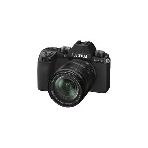 Fujifilm X Series X-S10 - Digitalkamera - spejlløst - 26.1 MP - APS-C - 4K / 30 fps - 3x optisk zoom XF 18-55 mm R LM OIS-objektiv - Wi-Fi, Bluetooth - sort