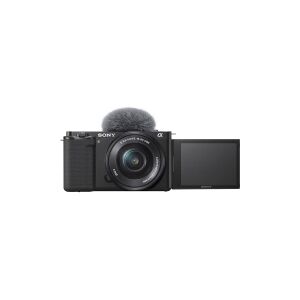 Sony a ZV-E10L - Digitalkamera - spejlløst - 24.2 MP - APS-C - 4K / 30 fps - 3x optisk zoom 16-50 mm Power Zoom-objektiv - Wireless LAN, Bluetooth -