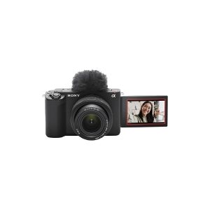 Sony a ZV-E1L - Digitalkamera - spejlløst - 12.1 MP - Full Frame - 4K / 59.94 fps - 2.1x optisk zoom FE 28-60mm f/4-5.6 lens - NFC, Wi-Fi, Bluetooth - sort