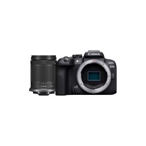 Canon EOS R10 - Digitalkamera - spejlløst - 24.2 MP - APS-C - 4K / 60 fps - 8.3x optisk zoom RF-S 18-150 mm F3.5-6.3 IS STM objektiv - Wi-Fi, Bluetooth - sort