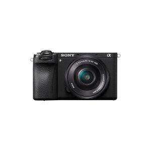 Sony a6700 ILCE-6700L - Digitalkamera - spejlløst - 26 MP - APS-C - 4K / 119.88 fps - 3x optisk zoom E 16-50 mm OSS-objektiv - Wi-Fi, Bluetooth