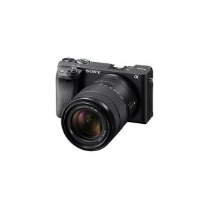 Sony a6400 ILCE-6400M - Digitalkamera - spejlløst - 24.2 MP - APS-C - 4K / 30 fps - 7.5x optisk zoom E 18-135 mm OSS-objektiv - Wi-Fi, NFC, Bluetooth - sort