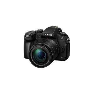 Panasonic Lumix G DMC-G80M - Digitalkamera - spejlløst - 16.0 MP - Four Thirds - 4K / 30 fps - 5x optisk zoom 12 - 60 mm objektiv - Wi-Fi - sort