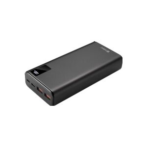 Sandberg - Powerbank - 20000 mAh - 74 Wh - 20 Watt - 3 A - PD, QC 3.0 - 3 output-stikforbindelser (2 x USB, 24 pin USB-C)