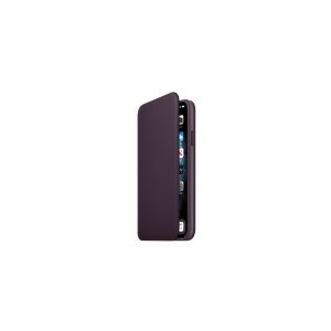 Apple Folio - Flipomslag til mobiltelefon - læder - aubergine - for iPhone 11 Pro Max