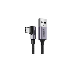 USB to USB-C angle cable UGREEN US284, 3A , 3m (black)