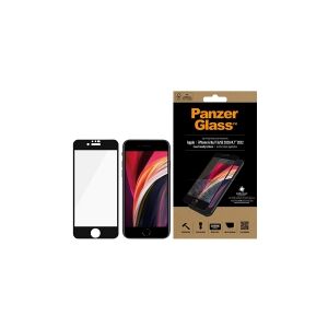 PanzerGlass™   Case-Friendly - Skærmbeskytter for mobiltelefon - Edge-to-Edge fit - rammefarve sort   Apple iPhone 6, 6s, 7, 8, SE (2. generation)