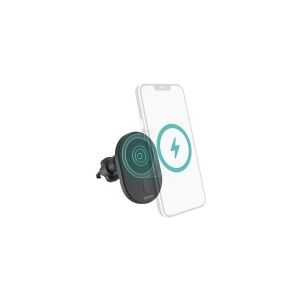 Hama Prime Line MagCharge Car FC15 - Trådløs opladerholder til bil - 15 Watt - Fast Charge - sort - for Apple iPhone 12, 13, 14