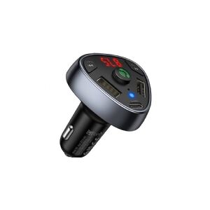 Hoco HOCO biloplader PD18W + USB 2,1A + FM-sender Bluetooth / hukommelseskortlæser E51 sort