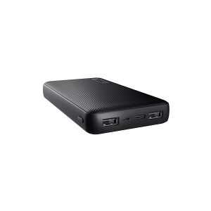 Trust Computer Products Trust Primo - Powerbank - 15000 mAh - 55.5 Wh - 15 Watt - 3 A - Fast Charge - 3 output-stikforbindelser (2 x USB, 24 pin USB-C) - på kabel: Micro-USB