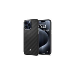 Spigen Enzo Aramid Mag Safe Case til iPhone 15 Pro Max - mat sort