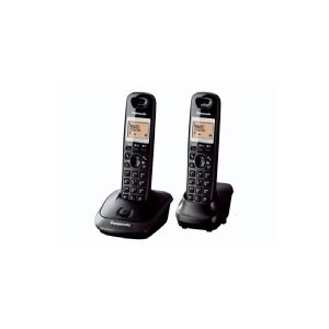 Panasonic KX-TG2512FXT, DECT telefon, Højttalertelefon, 50 entries, Nummervisning, Sort