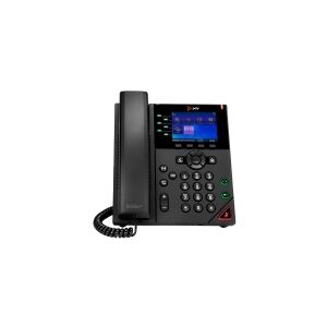 HP Poly VVX 350 - VoIP-telefon - 3-vejs opkaldskapacitet - SIP, SDP - med 6 linier - 24 linier - sort