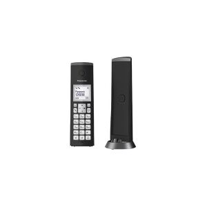 Panasonic KX-TGK210 - Trådløs telefon med opkalds-ID - DECT\GAP - 3-vejs opkaldskapacitet - sort