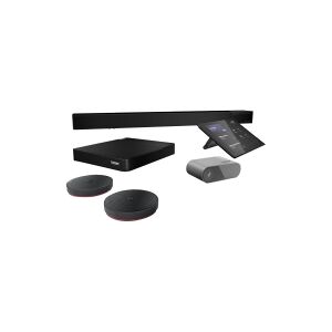 Lenovo ThinkSmart Core - Full Room Kit - videokonferencepakke - med 3 års Lenovo Premier Support + First Year Maintenance - Certified for Microsoft Teams Rooms - ravnesort med rød bund