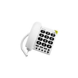 DORO PhoneEasy 311c - Telefon med ledning - hvid