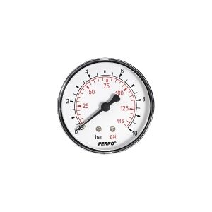 Ferro Pressure gauge 63mm 1/4 ”connection rear (M6310A)