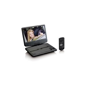 Lenco DVP-901, Bærbar DVD afspiller, Bordplade, Sort, CD,DVD,DVD+R,DVD+RW,DVD-R,DVD-RW, NTSC,PAL, 22,9 cm (9)