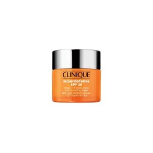 Clinique Superdefense Broad Spectrum SPF 25 Fatigue + 1st Signs Of Age Multi-Correcting Cream, Unisex, 50 ml, Creme, Tør hud, Meget tør hud, Anti-aldring, Fugte, Beskyttelse, Pot