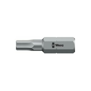 Wera 840/1 Z Bits, 1 stk, Hexadecimal (metrisk), 2.5 mm, 25 mm, 25,4 / 4 mm (1 / 4), Sekskantet