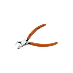 Bahco Sidebidetang, til plastik, Diagonal tang, 1,5 cm, 2,1 cm, 1,1 cm, Kulstofstål, PVC, Orange