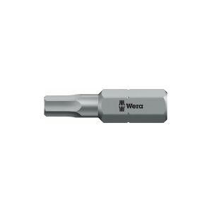 Wera 840/1 Z Bits, 1 stk, Hexadecimal (metrisk), 3 mm, 25 mm, 25,4 / 4 mm (1 / 4), Sekskantet