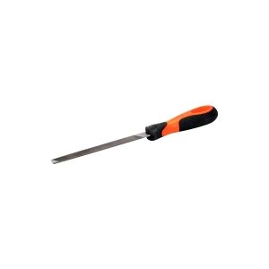 Bahco 1-143-10-1-2, Fil, Flad fil, Bastard snit, Metal, Plast, Plast, Sort, Orange