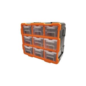 Boxer® sortimentsboks med 9 skuffer 32 × 37,8 × 15,2 cm