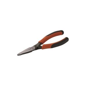 Bahco Fladtang, Ergonomisk to-komponent håndtag, 1,62 cm, 4,9 cm, 8,7 mm, Stål, Polypropylen (PP), Sort, Orange