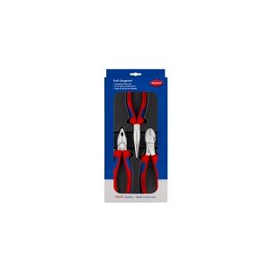 Knipex 00 20 11 V01, Tangsæt, Plast, Stål, Plast, Blå, Rød, 180 mm, 20 cm