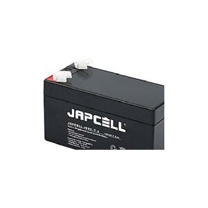 Lakuda ApS Japcell AGM-batteri 12V - JC12-7.2 F1, 7,2Ah, 4,8mm poler blysyrebatteri