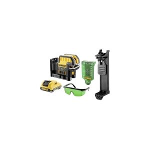 DeWALT DCE0822D1G, 30 m, 10 mm/m, Horisontal/vertikal, Linjeniveau, Sort, Gul, Batteri