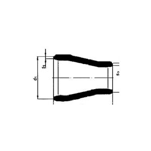 Busch Sv.Red 323,9-219,1/7,1-6,3mm - Konc. Slyngr. Faset, Kval. P235GH, EN 10253-2/rk2 type B.