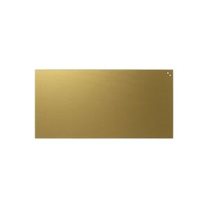 Naga Stænkplade 100x50 cm - glas med metal bagplade - guld
