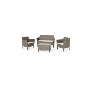 Keter Salemo Ws 2-Sofa Set Cap+Cs Sand 004 Std